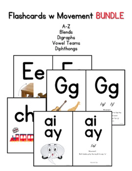 Flashcards w Movements BUNDLE