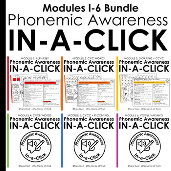 Phonemic Awareness Curriculum Bundle Lessons | Phonics-Based Science of Reading