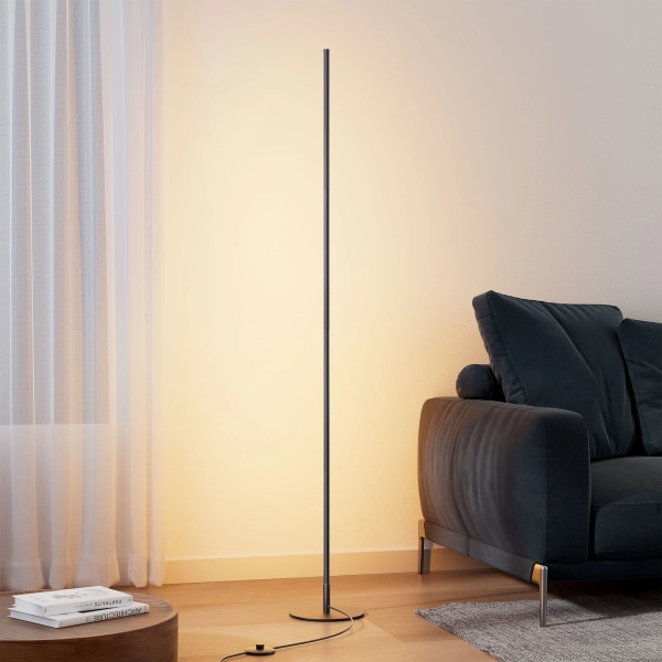Wrought Studio™ Allana 57.5"  Dimmable LED Novelty Corner Floor Lamp & Reviews | Wayfair