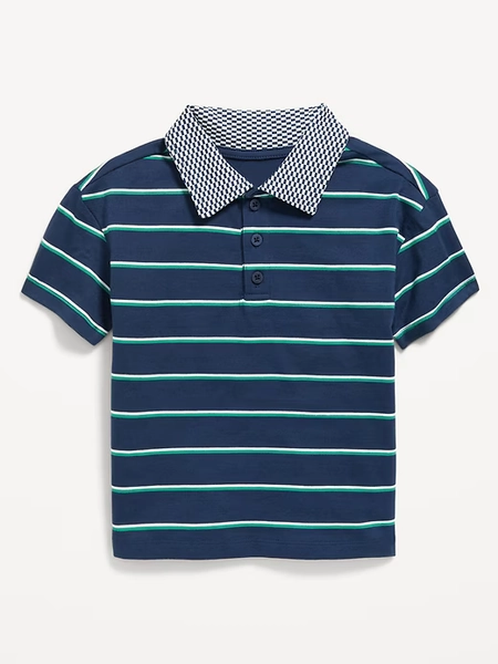 Short-Sleeve Jersey-Knit Polo Shirt for Toddler Boys