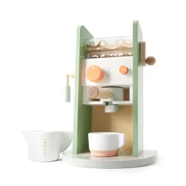 4 Piece Wooden Coffee Machine Toy