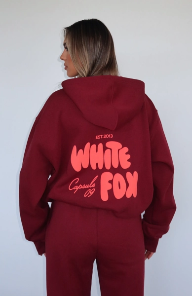 Capsule 9 Star Of The Moment Oversized Hoodie Burgundy | 3XS/XXS