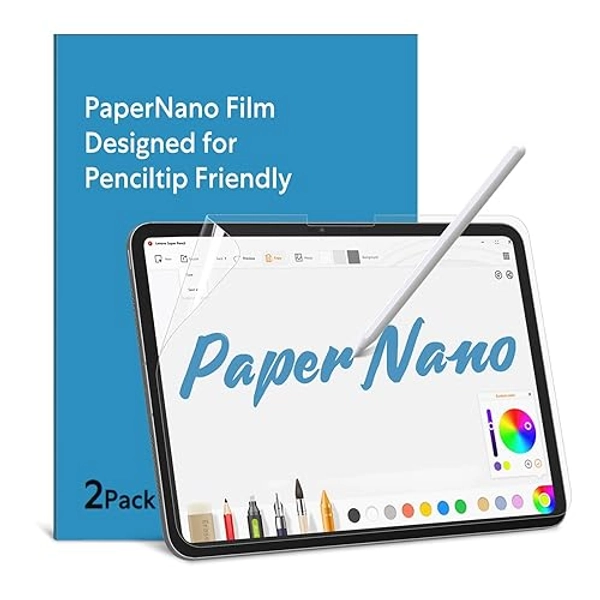 MOBDIK 2 Pack Paperfeel Screen Protector Compatible with iPad Air 13 M3 2025 / M2 2024 & iPad Pro 13 2024, New Version Crafted for Natural Writing, Less Reflection, Nib Friendly