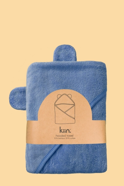 Hooded Towel | Blue Shadow