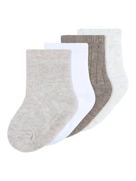 Baby Rib Crew Socks 4 Pack