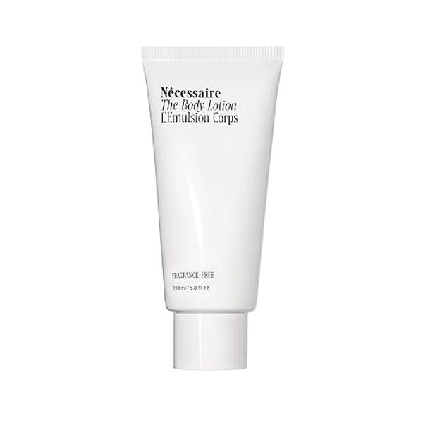 Nécessaire The Body Lotion Fragrance-Free. Firming Body Lotion for Women & Men. 48 Hour Moisture. 5 Peptides, 2.5% Niacinamide, Vitamin C/E + Omega 6/9. Non-Comedogenic. 6.8 fl oz. - Fragrance-Free - 6.8 Fl Oz (Pack of 1)