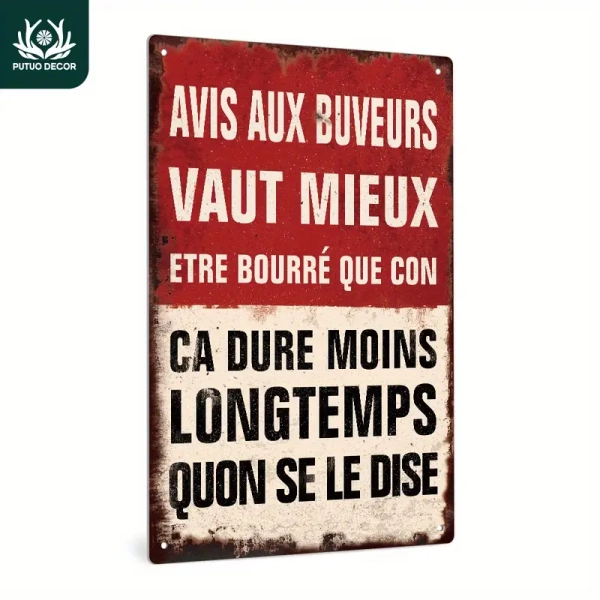 panneau décoratif vintage en métal putuo plaque murale - Temu France