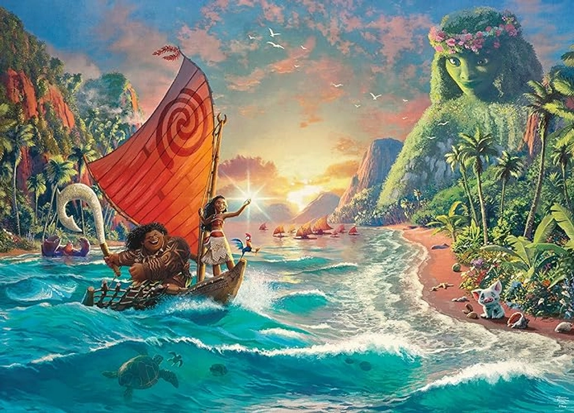 Ceaco - Thomas Kinkade Disney Dreams - Moana - 1000 Piece Jigsaw Puzzle