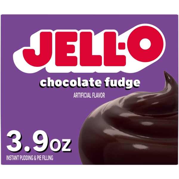 Jell-O Chocolate Fudge Artificially Flavored Instant Pudding & Pie Filling Mix, 3.9 oz Box