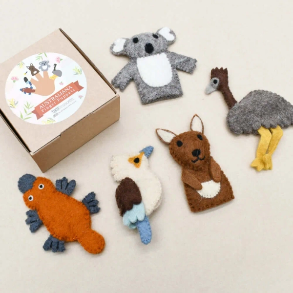 Tara Treasures | Finger Puppets – Aussie Animals-A | BambinoEcoToys