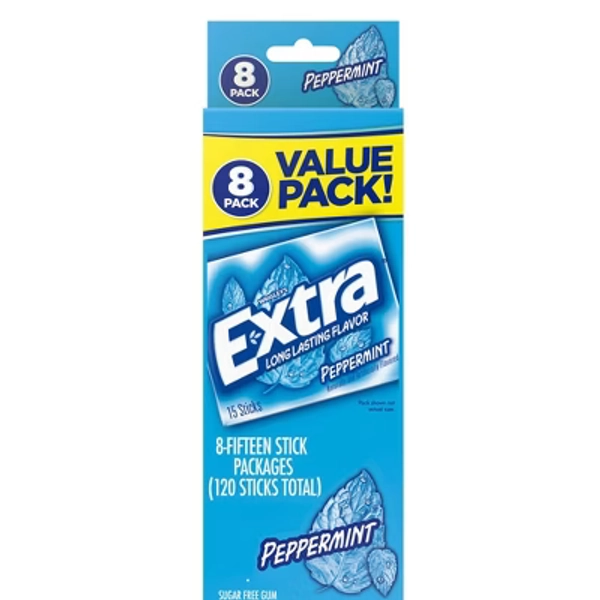 Extra Peppermint Sugar-Free Gum Value Pack – 120ct