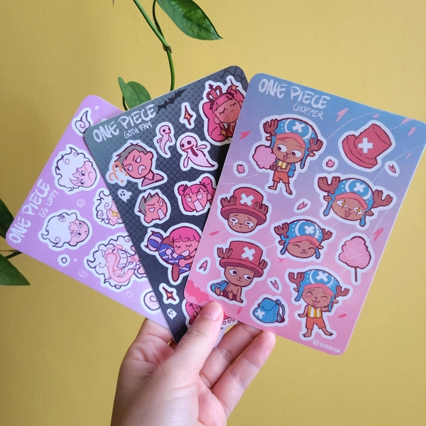 Sticker sheet // 0ne piece Perona Zoro, Chopper, Luffy G5