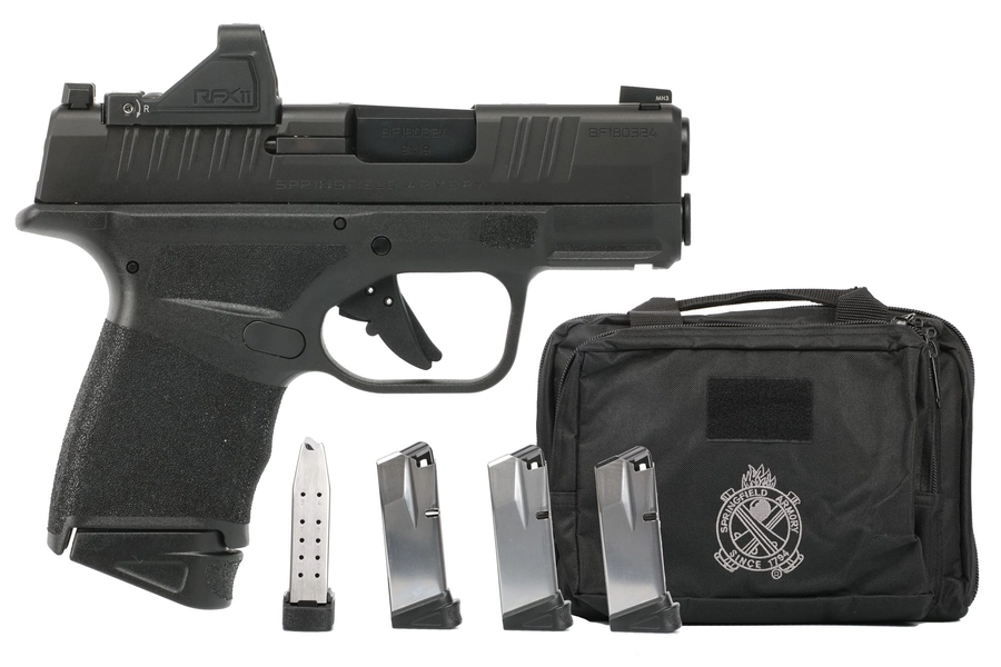 Springfield Armory Hellcat OSP 9mm 3" Barrel 13-Rounds w/ 5 Mags, Viridian RFX-11 Green Dot Sight