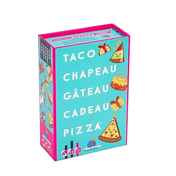 blue orange - Taco Chapeau Gâteau Cadeau Pizza - Cadeau d'anniversaire Idéal - Jeu d'Ambiance Fun et Délirant - dès 8 Ans, en Famille ou Entre Amis - Taco Chapeau