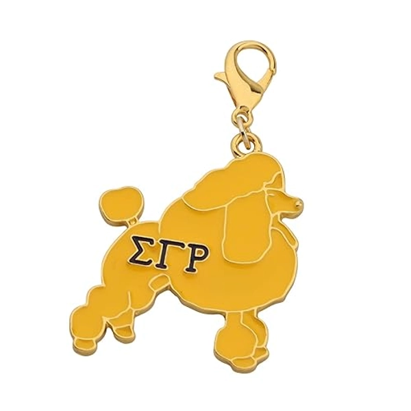 UJIMS SigmaRho Sorority Necklace SigmaRho Inspired Gift Bead Bracelet Greek Greece Sorority Gift - SGRho Poodle Zipper