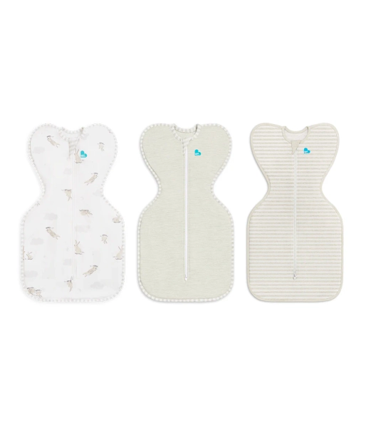 Swaddle Up™ Starter Pack 1.0 TOG Cotton Sand Cloud Bunnies | One Size