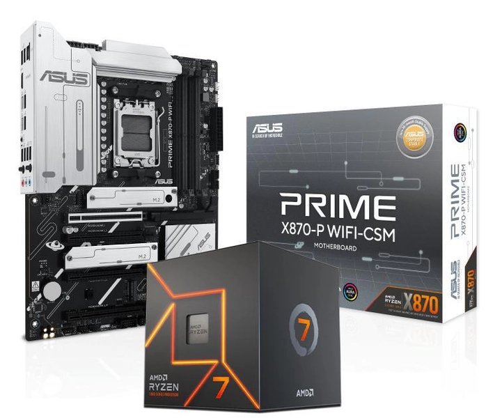 AMD Ryzen 7 / 9 CPU with ASUS X870 MB