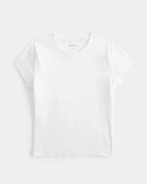 Soft Stretch Seamless Fabric Crew Baby Tee