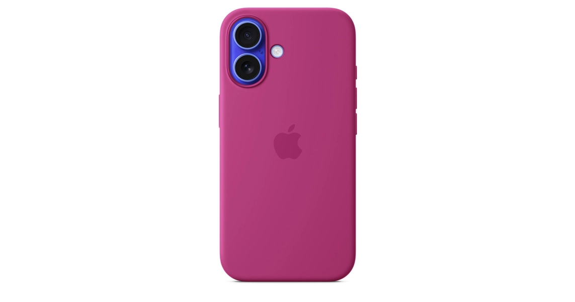 iPhone 16 Silicone Case with MagSafe – Fuchsia