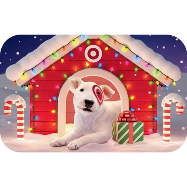 Bullseye Holiday Doghouse Target GiftCard 