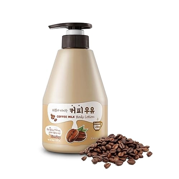 WELCOS KWAILNARA Coffee Milk Body Lotion – Korean Body Lotion for Energizing Hydration 560 g / 19.75 Fl. oz - Coffee - 19.75 Fl Oz (Pack of 1)