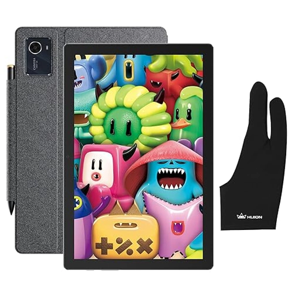 HUION Kamvas Slate 10 Standalone Drawing Tablet No Computer Needed with Full-Laminated Screen, 10.1" Digital Art Tablet with 4096 Levels Stylus Pen, Glove, Android 12, 8GB+128GB for Artist Beginner