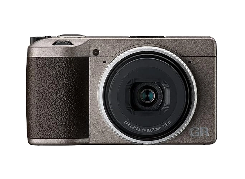 Ricoh GR III Diary Edition, Metallic Warm-Gray Body with Dark Brown Grip and Natural Silver Ring, Digital Compact Camera with 24MP APS-C Size CMOS Sensor, 28mmF2.8 GR Lens (in The 35mm Format)