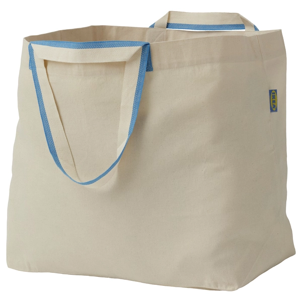 SPIKRAK Shopping bag - cotton/natural 13 gallon