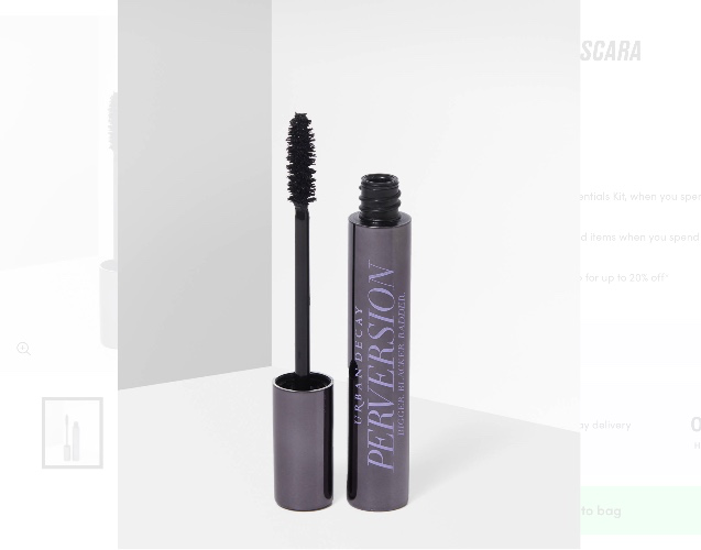 urban decay perversion mascara - black