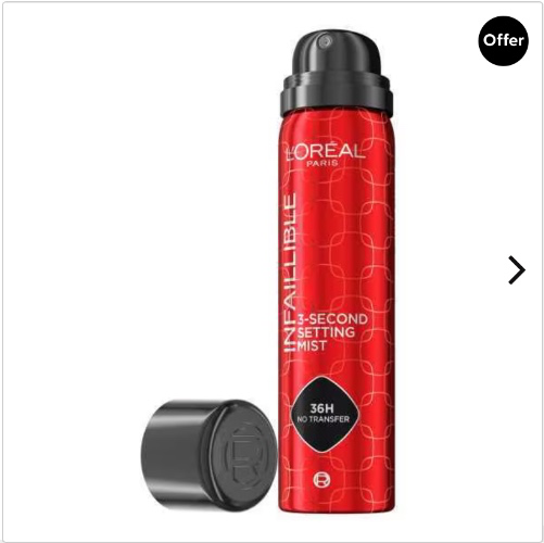 l'oreal paris infallible 3-second setting spray