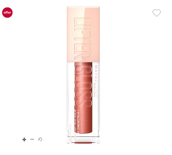 maybelline lifter gloss plumping hydrating lip gloss - 009 topaz
