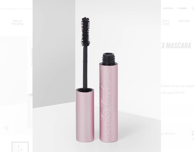 too faced better than sex mascara - black