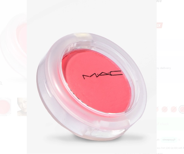 mac glow play blush - heat index