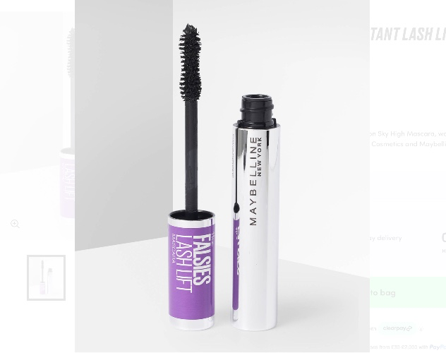 the falsies instant lash lift look mascara - black