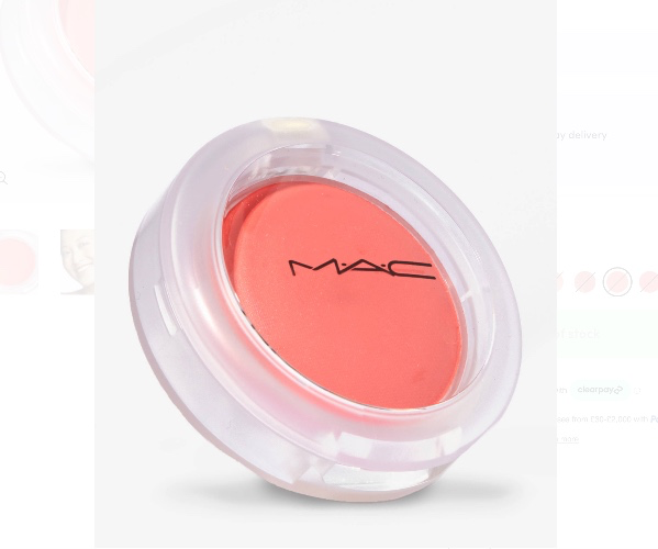 mac glow play blush - groovy