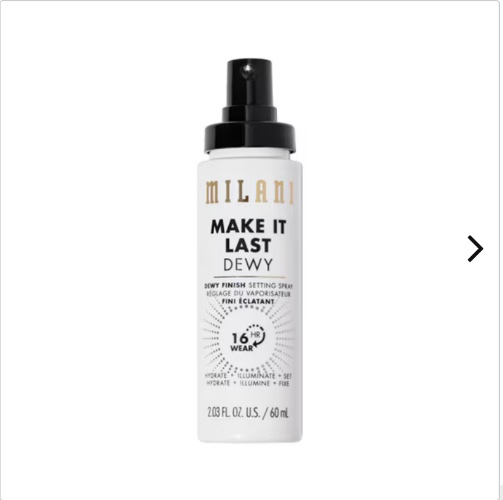 milani make it last dewy finish setting spray 60ml