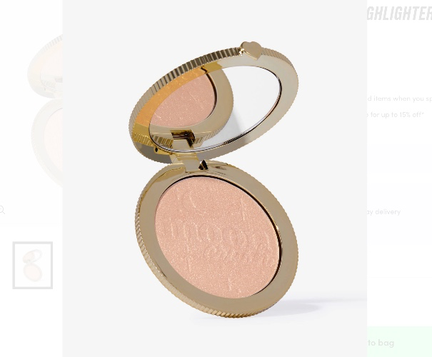 too faced moon crush highlighting - champagne 