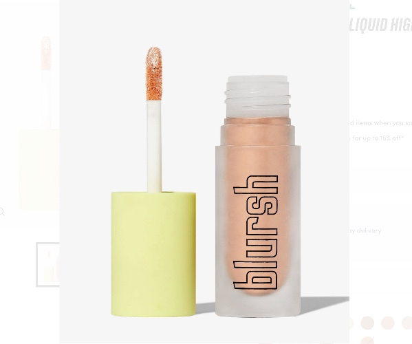blursh lights liquid highlighter - champagne spray