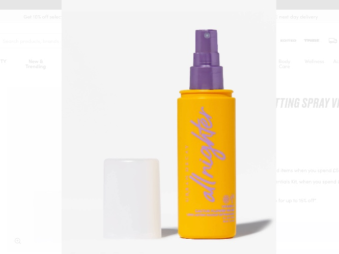urban decay all nighter setting spray vitamin C