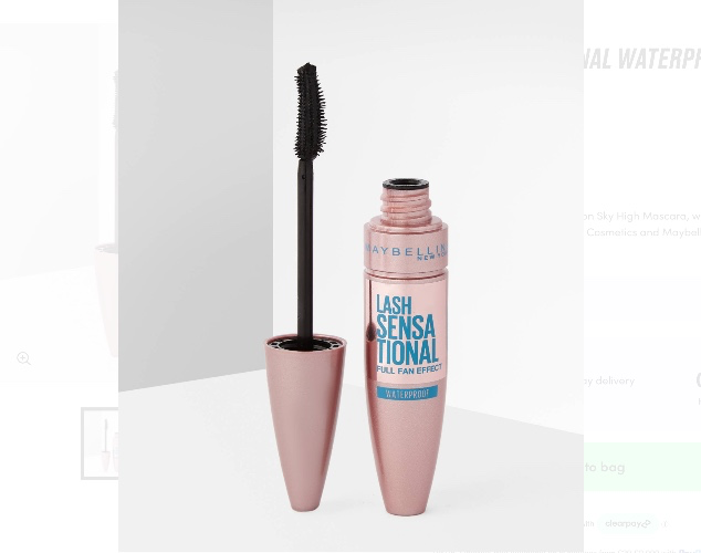 lash sensational waterproof mascara - black waterproof