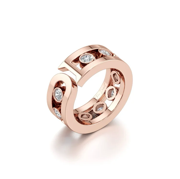 Dousset Moveable Wrap Ring 18k