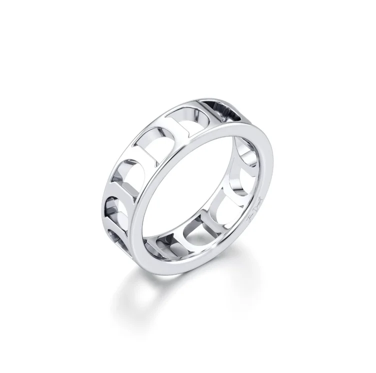 Dousset Monogram Band Platinum 
