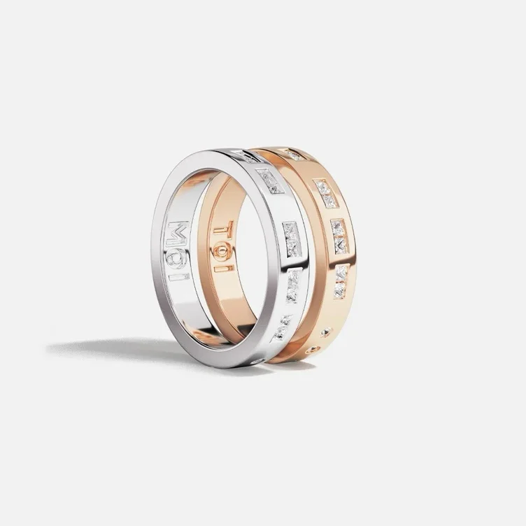 TOI MOI Morse Code Ring 