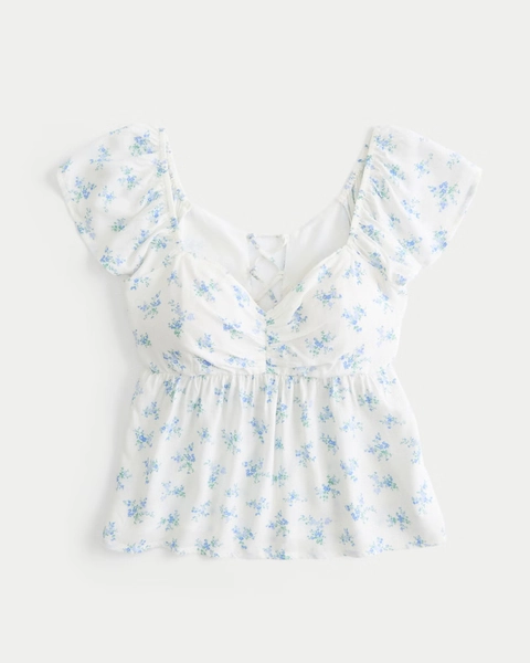 Easy Flutter Sleeve Babydoll Top