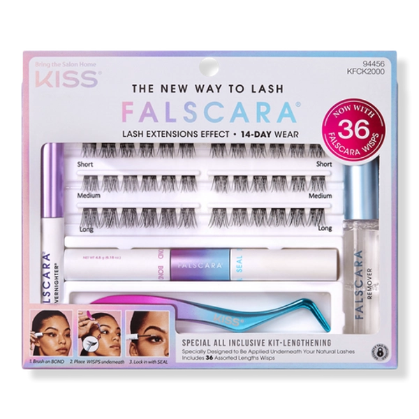  Falscara Special Edition Starter Kit, Lash Clusters, Lengthening Wisps - Kiss | Ulta Beauty