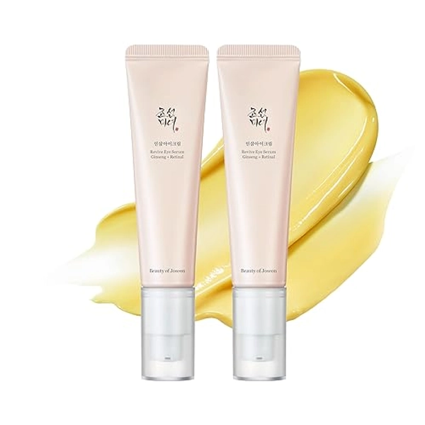 Beauty of Joseon Revive Eye Serum with Retinal Niacinamide Correction for Puffy Eye Bags Fine Lines Dark Circles Wrinkles, Korean Skin Care 30ml, 1 fl.oz, 2 Packs - 2 Fl Oz (Pack of 1)