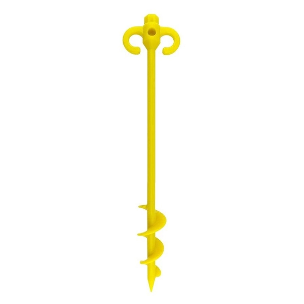 10x 500mm Beach Sand Screw Pegs Polycarbonate