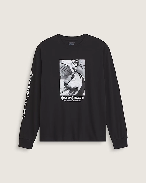 Hi Fi RPM Long Sleeve T-Shirt in Black | Vans