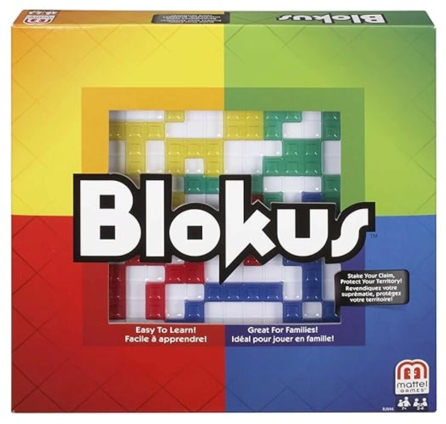 Mattel Games Blokus, Jeu de Société Familiale, Jeu de Stratégie pour Toute La Famille, Jeu De Plateau, Moins d'une Minute pour Apprendre Les Règles, BJV44 - Emballage Standard