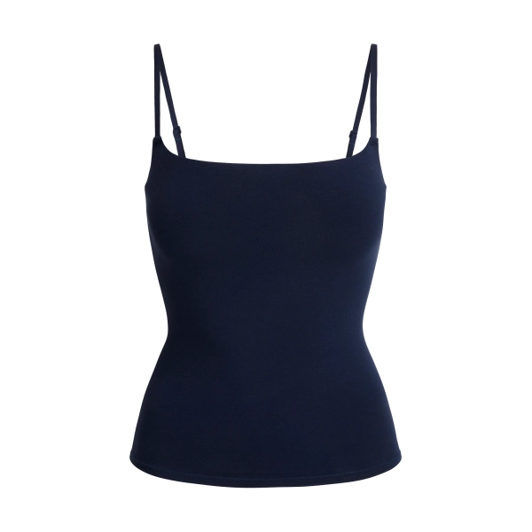 COTTON JERSEY CAMI | NAVY | XXS